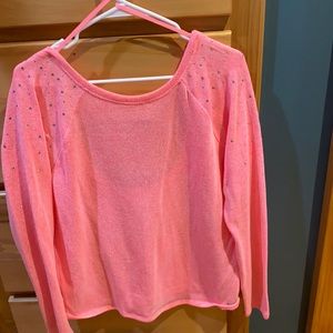 Pink… pink sweater